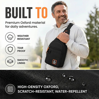 🎒 Waterproof Multi-pocket Crossbody Sling Bag