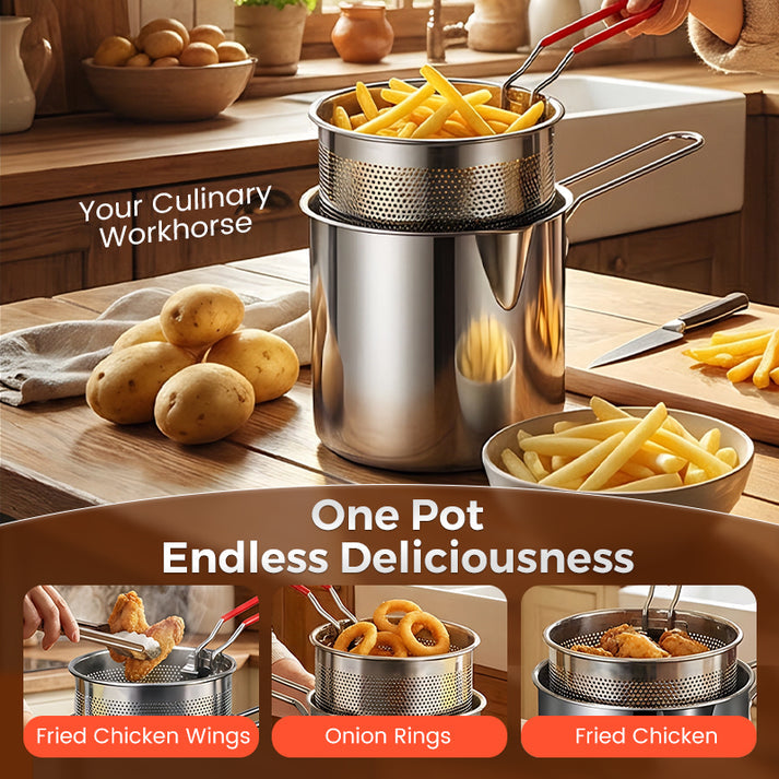 Stainless Steel Multifuntional Fryer Set