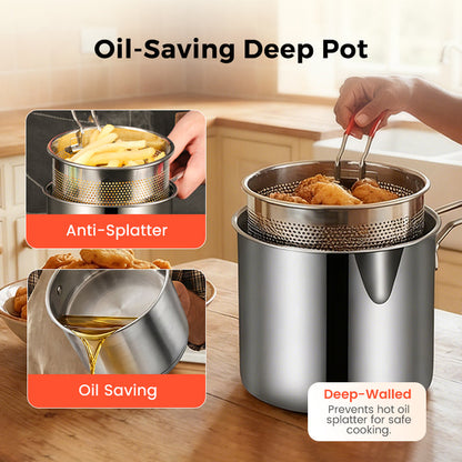 Stainless Steel Multifuntional Fryer Set