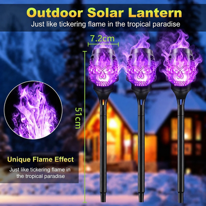 Halloween Solar Skull Flame Lights💀