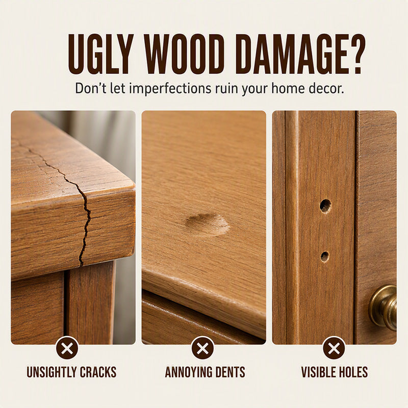 🔨Wood Filler Paste for Furniture Crack & Hole Repair Kit