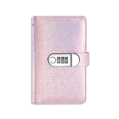 💖 Glitter Combination Lock Budget Binder - Secret Cash & Receipt Organizer