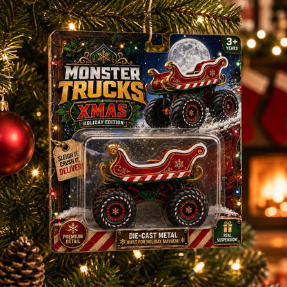 🎄 XMAS Holiday Edition Sleigh Monster Truck