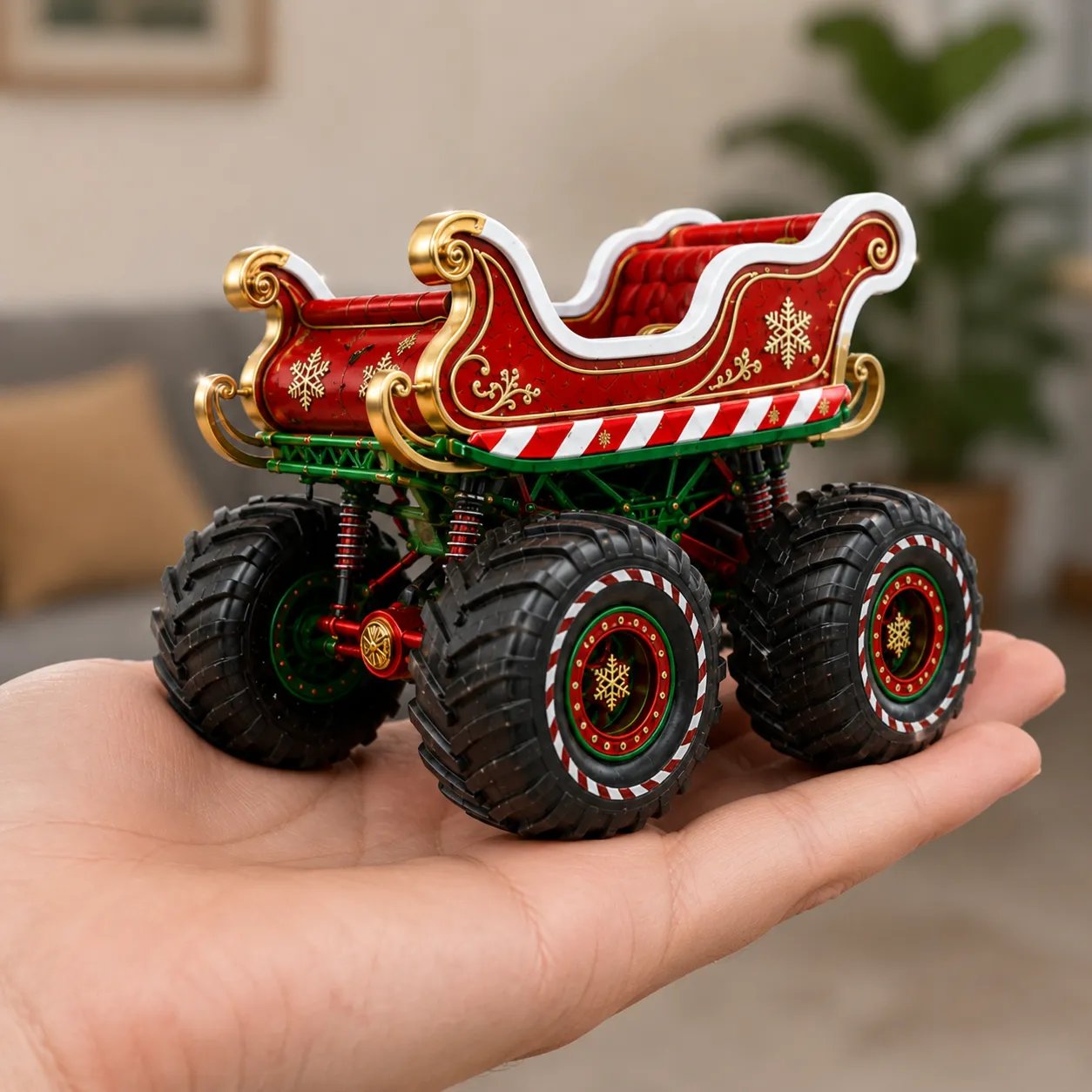 🎄 XMAS Holiday Edition Sleigh Monster Truck