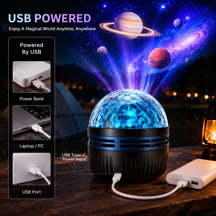 🎁360° Smart Holographic Starry Sky Projector (HD Smart Dynamic 5D)