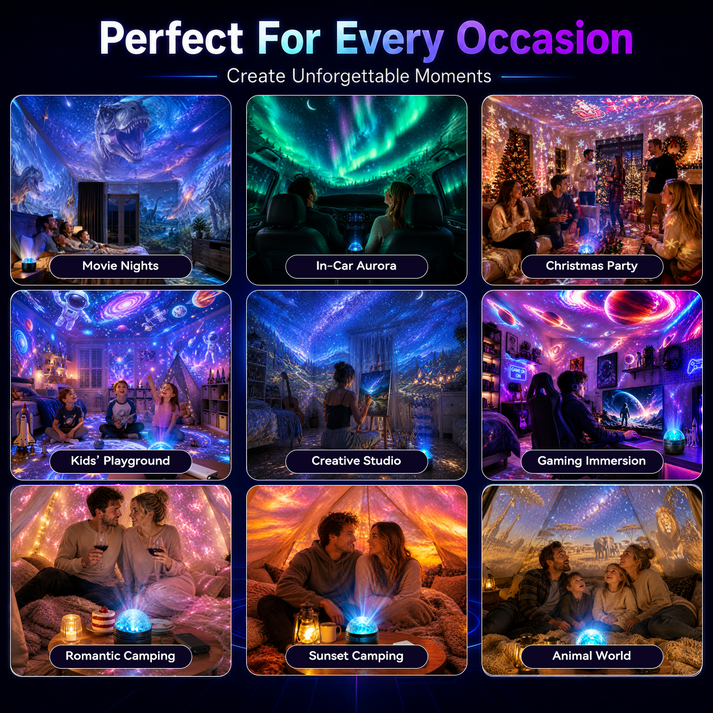 🎁360° Smart Holographic Starry Sky Projector (HD Smart Dynamic 5D)