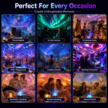 🎁360° Smart Holographic Starry Sky Projector (HD Smart Dynamic 5D)