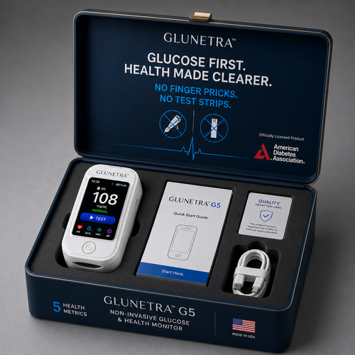 Non-Invasive Glucose & Health Monitor | 🩸 No Finger Pricks Blood Sugar Monitoring Device