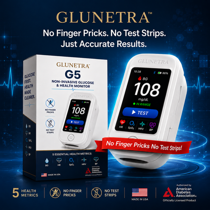 Non-Invasive Glucose & Health Monitor | 🩸 No Finger Pricks Blood Sugar Monitoring Device