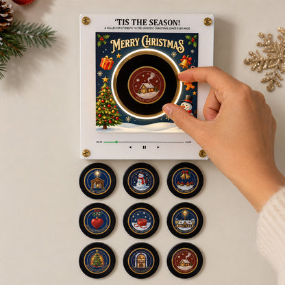 🎄 Christmas Music Fridge Stickers | Interactive Festive Decor with 9 Classic Christmas Carols