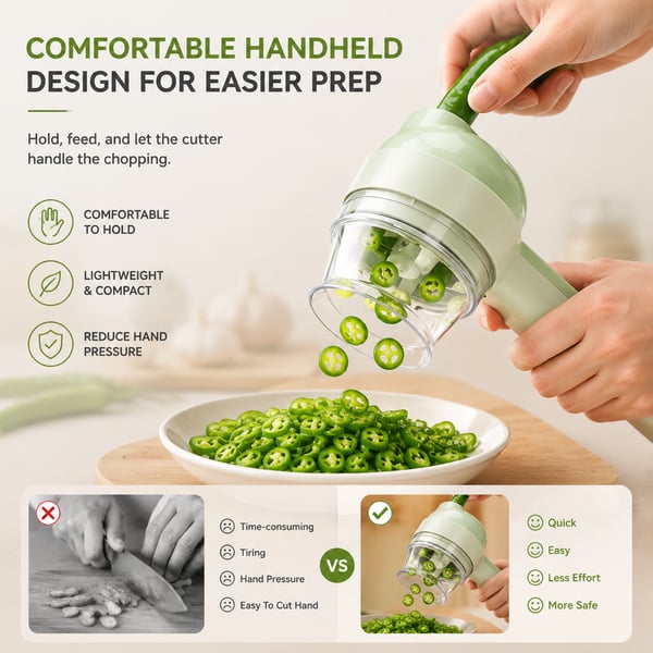 🥬 Handheld Vegetable Slicer