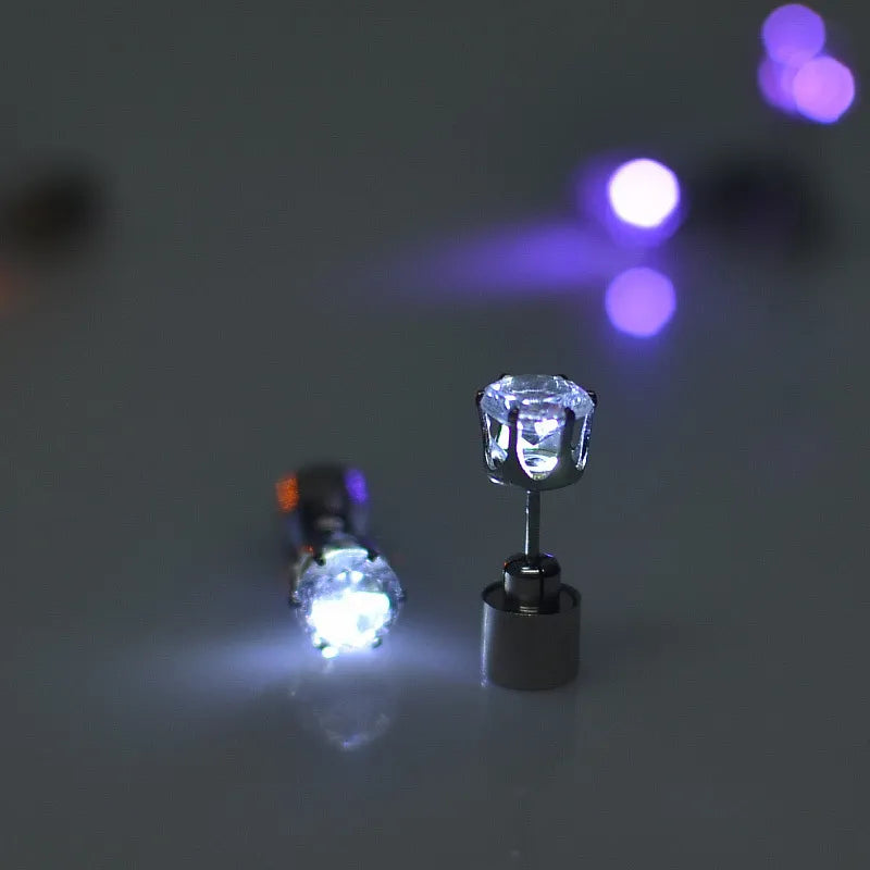 💎 LED Earrings, Light Up Stud Earrings