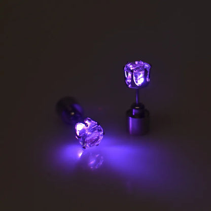 💎 LED Earrings, Light Up Stud Earrings