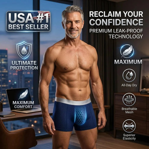 🩲 Premium Leakproof lce Silk Mesh Men's Boxer