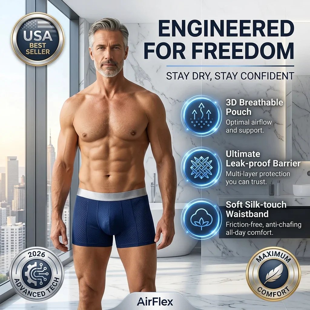 🩲 Premium Leakproof lce Silk Mesh Men's Boxer