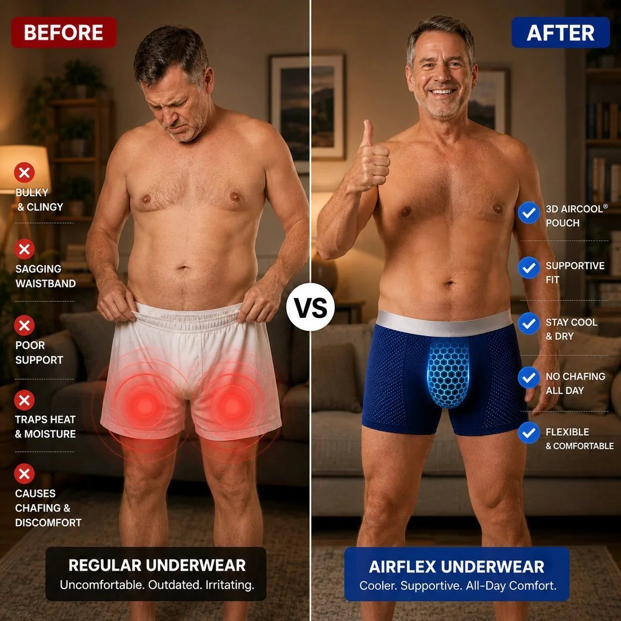 🩲 Premium Leakproof lce Silk Mesh Men's Boxer