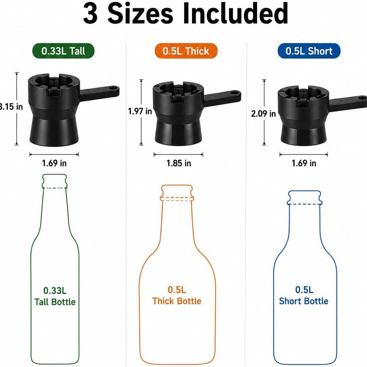 🍺Three-Piece Bottle Cap Launcher🎁Gift For Beer Lovers