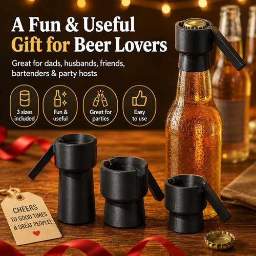 🍺Three-Piece Bottle Cap Launcher🎁Gift For Beer Lovers