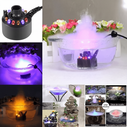 Halloween Ultrasonic mist generator with 12 LEDs