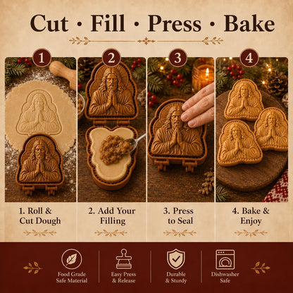 🥧 Faith & Nativity Christmas Mini Pie Mold Collection