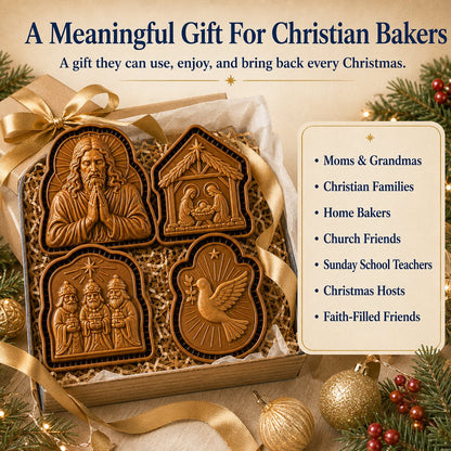 🥧 Faith & Nativity Christmas Mini Pie Mold Collection