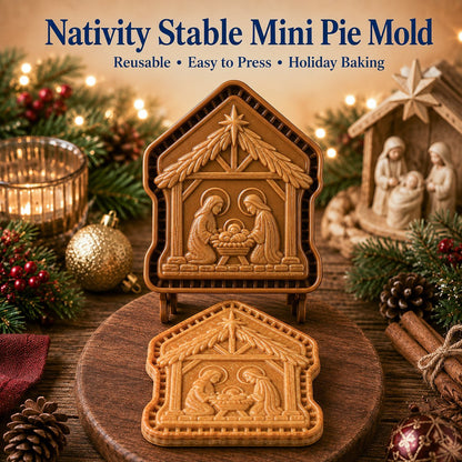🥧 Faith & Nativity Christmas Mini Pie Mold Collection