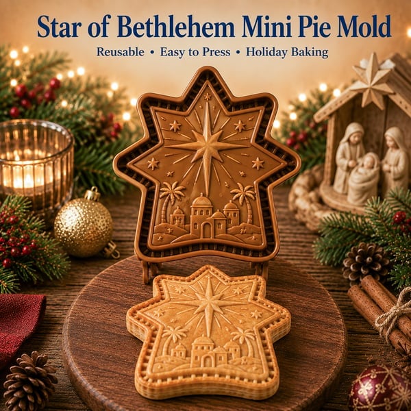 🥧 Faith & Nativity Christmas Mini Pie Mold Collection