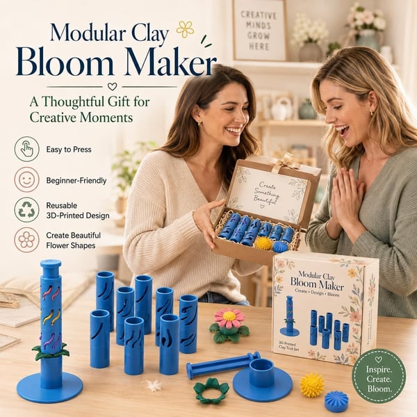 🌸 Beginner-Friendly Modular Clay Bloom Maker Set