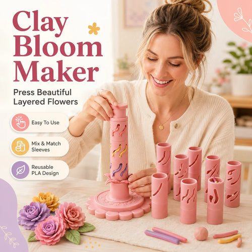 🌸 Beginner-Friendly Modular Clay Bloom Maker Set