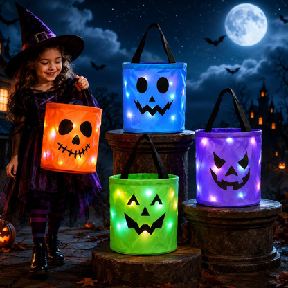 🎃LED Light Up Halloween Candy Bucket