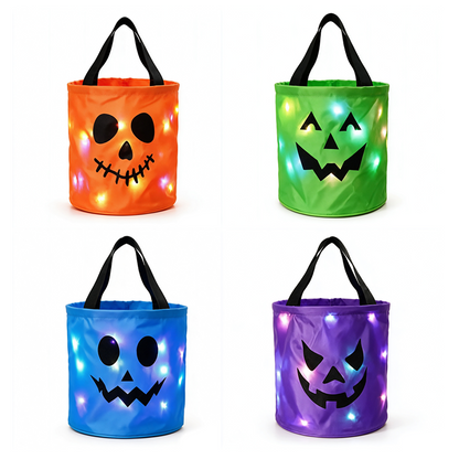 🎃LED Light Up Halloween Candy Bucket