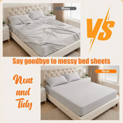 🛏️ 4-Pack Heavy Duty Bed Sheet Clips, Locking Mattress Corner Holders