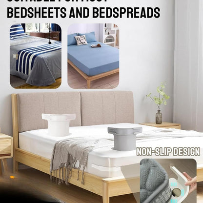 🛏️ 4-Pack Heavy Duty Bed Sheet Clips, Locking Mattress Corner Holders