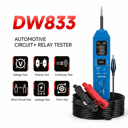 3-in-1 Automotive Circuit Tester – 12V/24V Voltage, Polarity & Continuity Tester