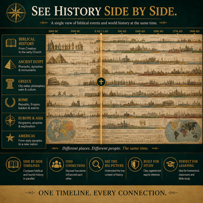 6,000 Years of Biblical & World Events in One Fold-Out Timeline