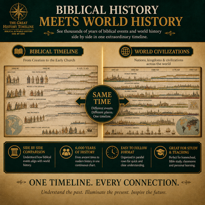 6,000 Years of Biblical & World Events in One Fold-Out Timeline