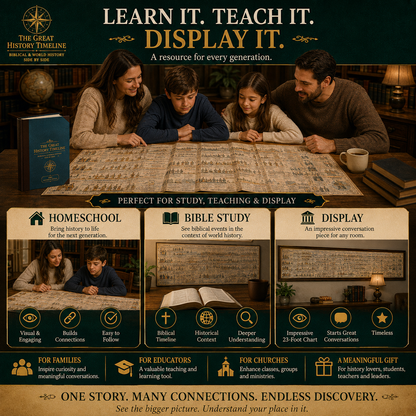 6,000 Years of Biblical & World Events in One Fold-Out Timeline