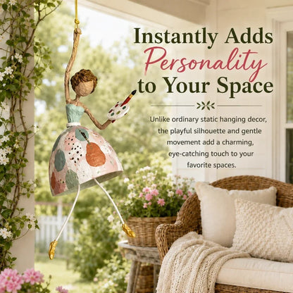 🌸 Let Your Space Dance — Whimsical Dancing Lady Hanging Ornament