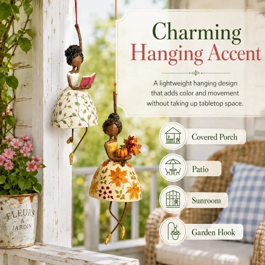 🌸 Let Your Space Dance — Whimsical Dancing Lady Hanging Ornament