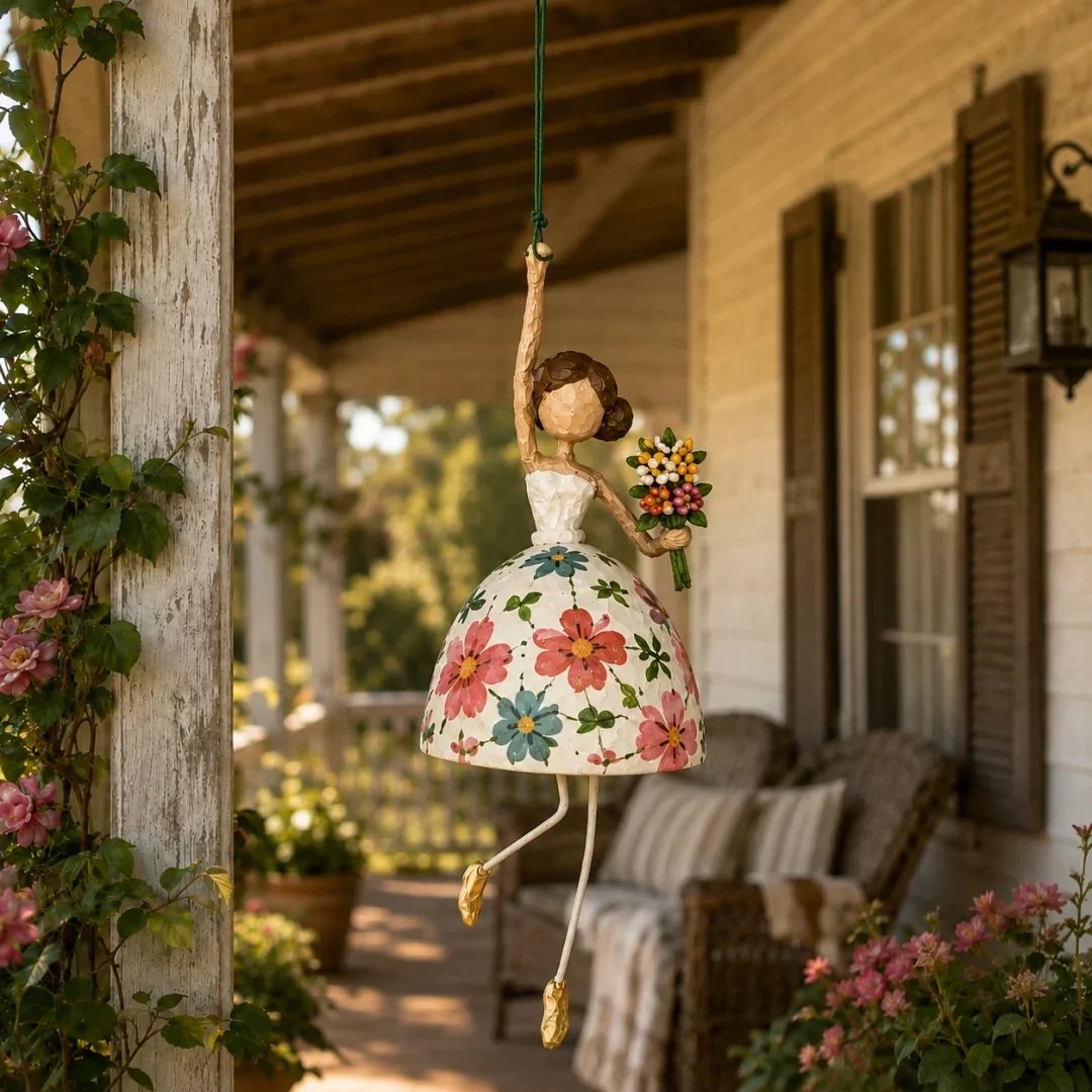 🌸 Let Your Space Dance — Whimsical Dancing Lady Hanging Ornament