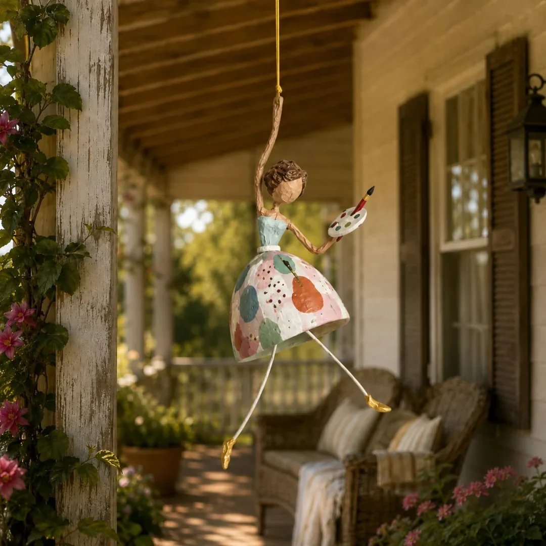 🌸 Let Your Space Dance — Whimsical Dancing Lady Hanging Ornament