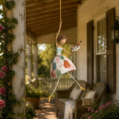 🌸 Let Your Space Dance — Whimsical Dancing Lady Hanging Ornament