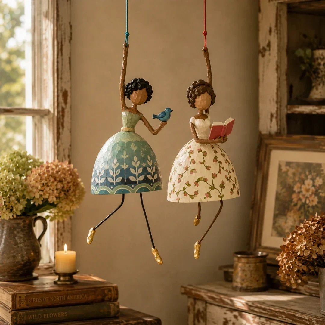 🌸 Let Your Space Dance — Whimsical Dancing Lady Hanging Ornament