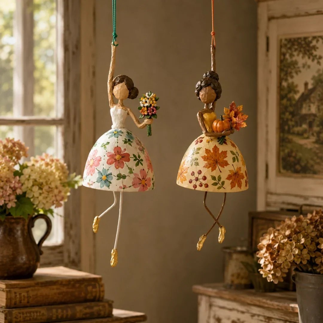 🌸 Let Your Space Dance — Whimsical Dancing Lady Hanging Ornament