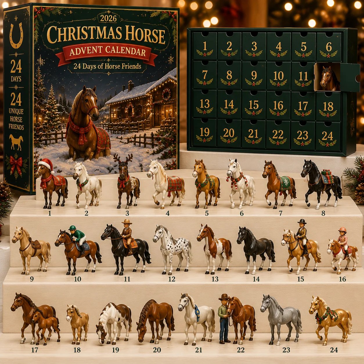 🐴 Christmas Horse Advent Calendar--24 Days of Horse Friends & Holiday Memories