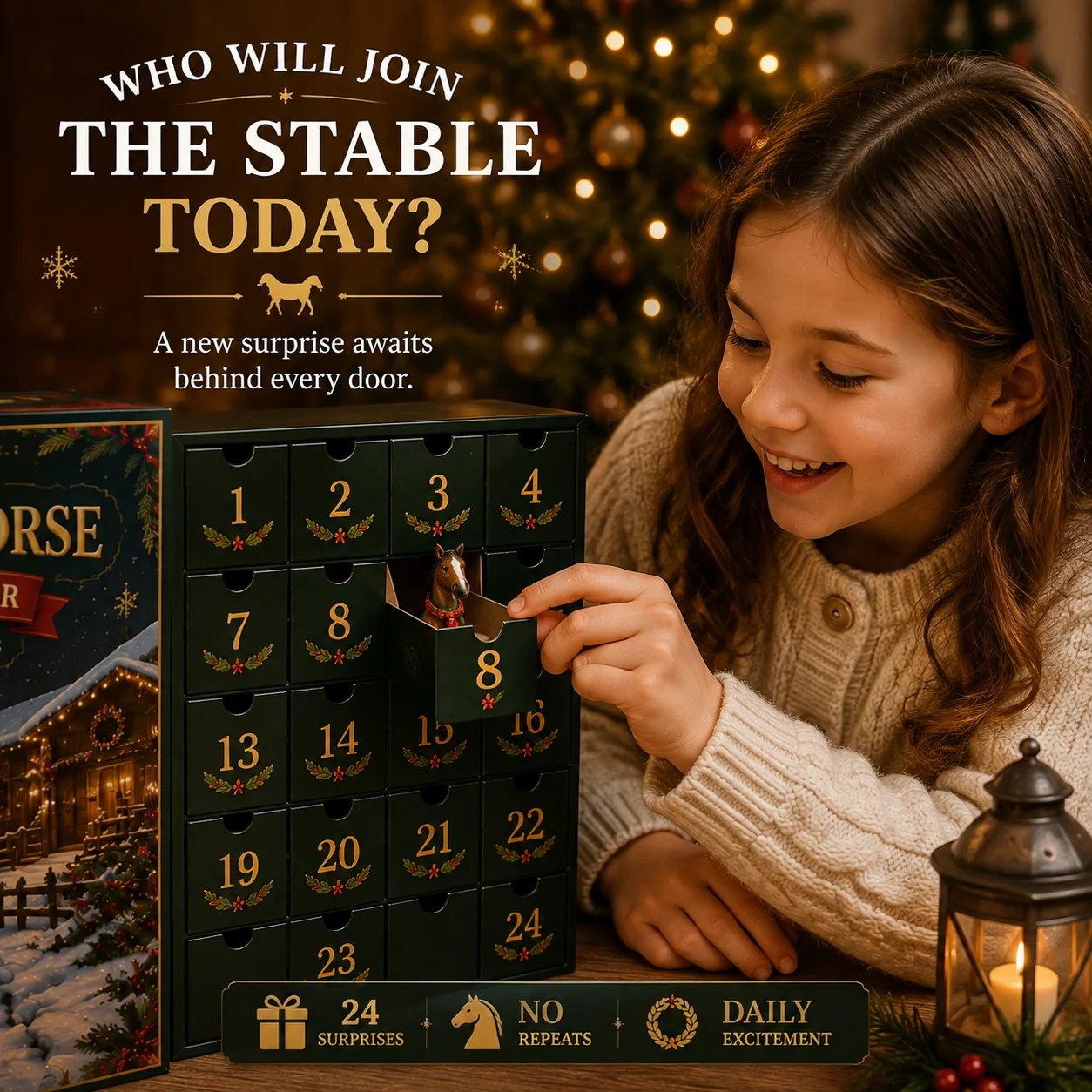 🐴 Christmas Horse Advent Calendar--24 Days of Horse Friends & Holiday Memories