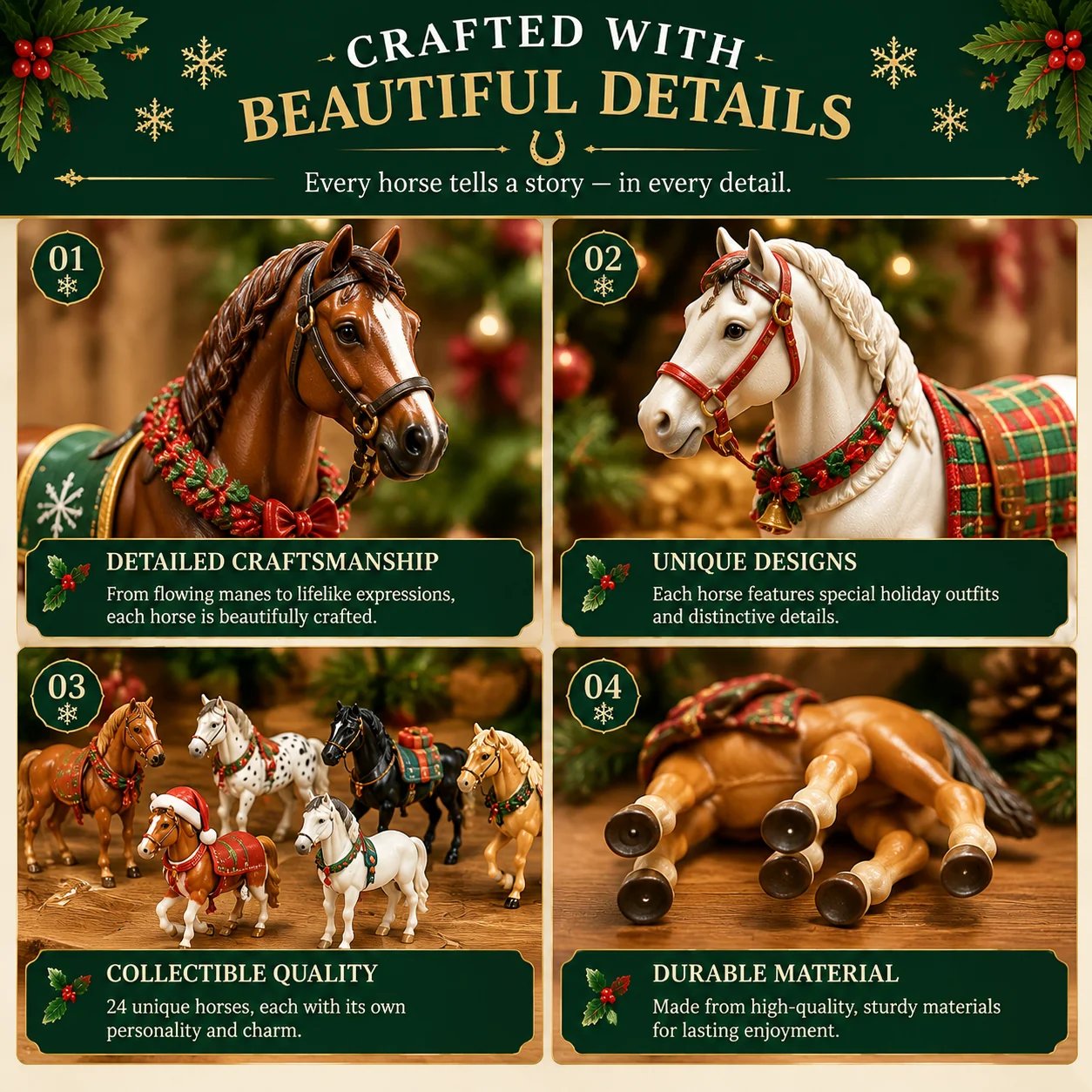 🐴 Christmas Horse Advent Calendar--24 Days of Horse Friends & Holiday Memories