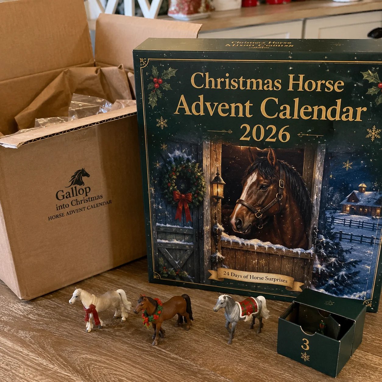🐴 Christmas Horse Advent Calendar--24 Days of Horse Friends & Holiday Memories