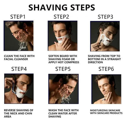 🪒Men's Unscented Precision Razor Blade Replacement Handheld Kit