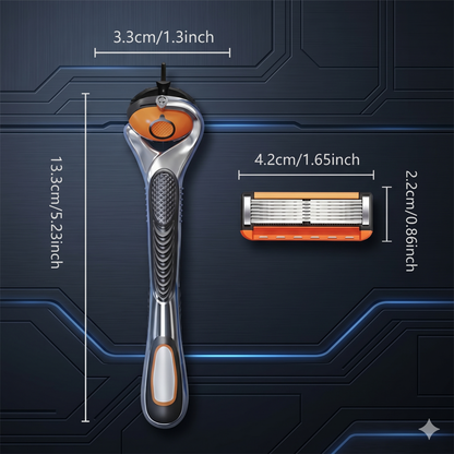 🪒Men's Unscented Precision Razor Blade Replacement Handheld Kit